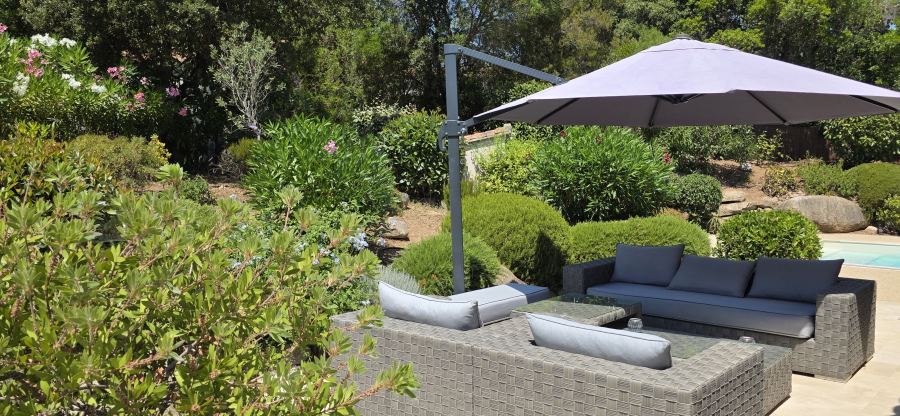 Coin salon au jardin