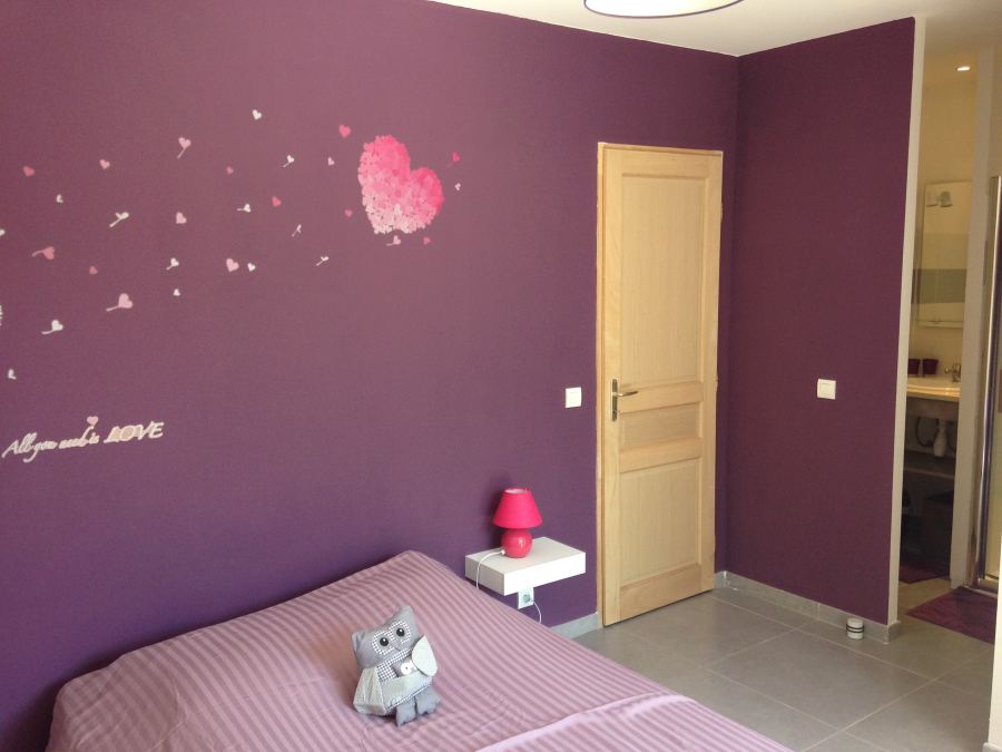 Chambre, décor cœur